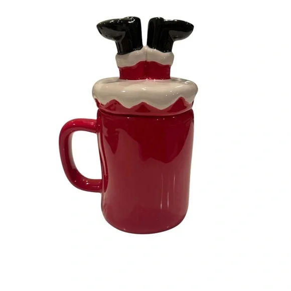 Rae Dunn HO HO HO Coffee Mug - allside red - ceramic
Upside Down Santa NEW - Picture 6 of 15